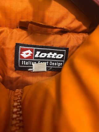 Giubbotto piumino Lotto vintage arancione