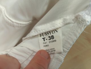 Vestido blanco fiesta con lazo