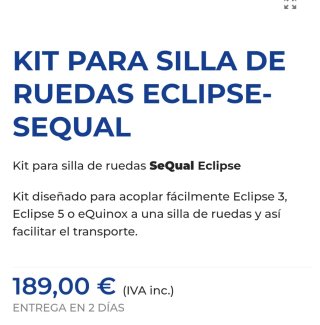 Mochila para oxígeno en silla de ruedas