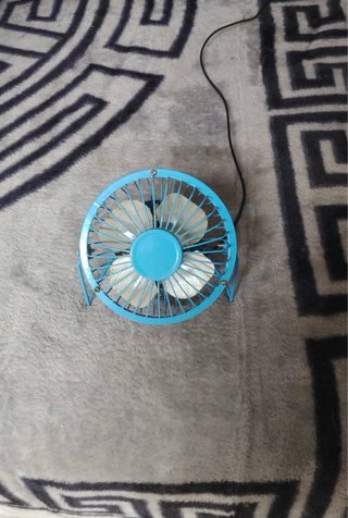 Mini Ventilador USB azul