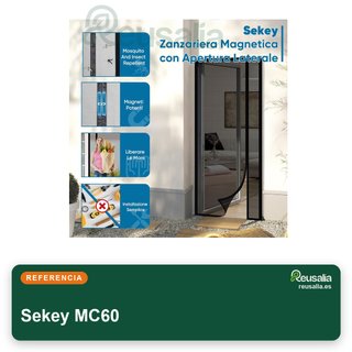 Sekey mosquitera magnética puerta fibra