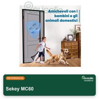 Sekey mosquitera magnética puerta fibra