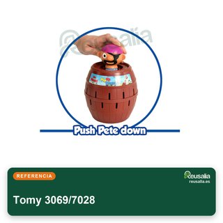 Tomy 3069/7028 Pop-up Pirate juego pirata barril