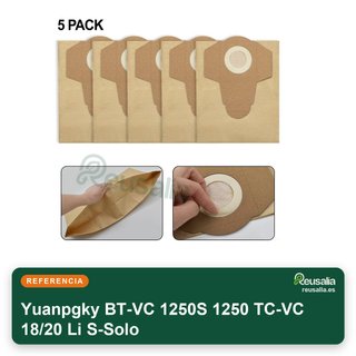 Bolsas repuesto aspiradora 20L BT-VC 1250S