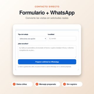 Diseño y creación de página web profesional