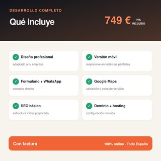 Diseño y creación de página web profesional
