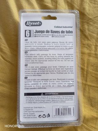 Juego 6 llaves tubo Liyse Calidad Industrial