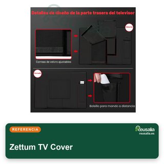 Zettum funda TV 60-65 pulgadas impermeable