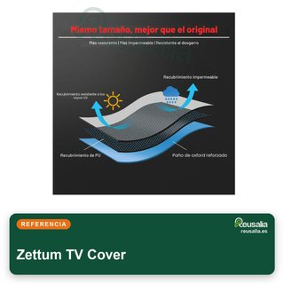 Zettum funda TV 60-65 pulgadas impermeable