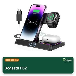 Cargador inalámbrico 4 en 1 para iPhone y Watch