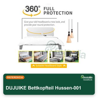 Funda cabecero cama terciopelo protector