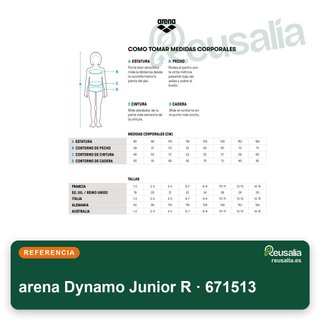 Costume da bagno Dynamo Junior per ragazze in un pezzo
