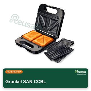 Grunkel SAN-CCBL sandwichera grill doble corte