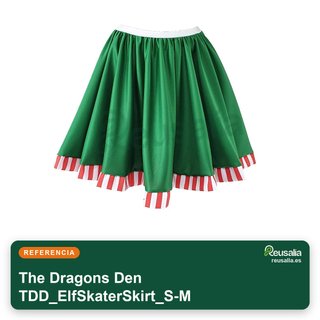 Disfraz elfo Navidad bastón y falda