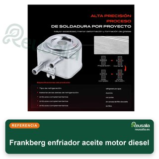 Frankberg enfriador aceite motor diesel