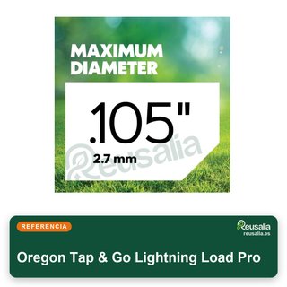 Oregon cabezal desbrozadora universal 109mm Tap&Go