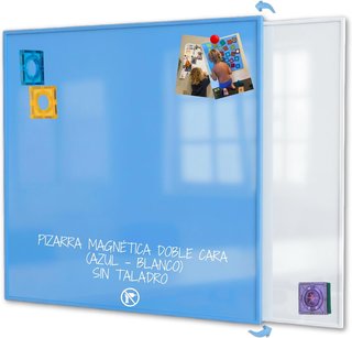 BMAGNETIC Pizarra Magnética 58x58cm Doble Cara