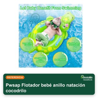 Flotador bebé anillo natación cocodrilo