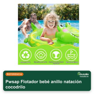 Flotador bebé anillo natación cocodrilo