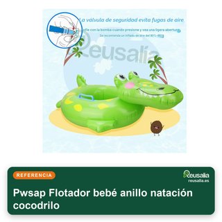 Flotador bebé anillo natación cocodrilo