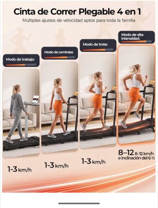 CINTA CORRER PLEGABLE CON PANTALLA