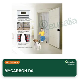 MYCARBON Mosquitera puerta magnética 80x200