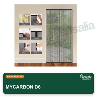 MYCARBON Mosquitera puerta magnética 80x200