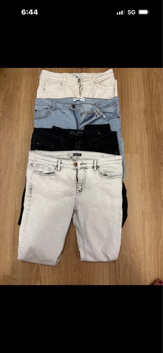Lote 4 pantalones vaqueros pitillos