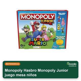 - Hasbro Monopoly Junior juego mesa niños