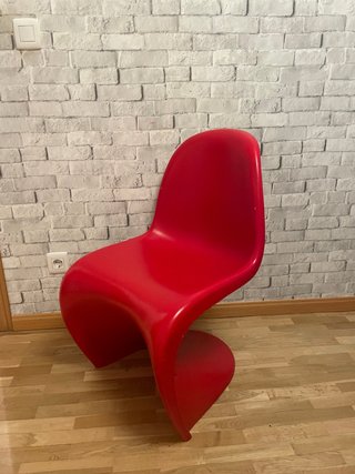 Silla tipo Panton Roja