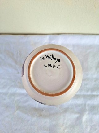 Vaso ceramica vintage decorato