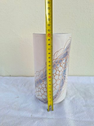 Vaso ceramica vintage decorato