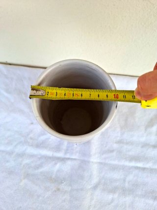 Vaso ceramica vintage decorato