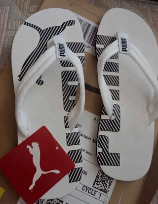 Sandalias Dedo Puma Blanco NegroTalla 51