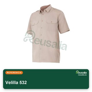 Velilla 532 camisa manga corta galoneras talla M