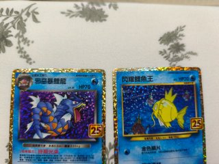 Dark Gyarados y Shining Magikarp 25 aniversario