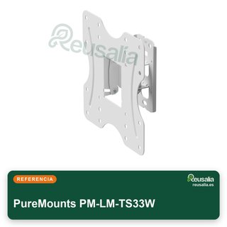 PureMounts soporte TV giratorio inclinable 23-42"