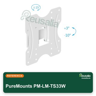 PureMounts soporte TV giratorio inclinable 23-42"
