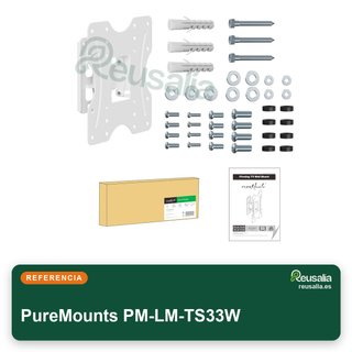 PureMounts soporte TV giratorio inclinable 23-42"