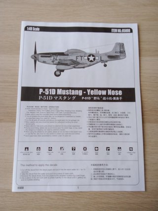 P-51D MUSTANG MAQUETA HOBBY BOSS 1/48