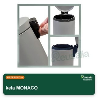 Kela Monaco cubo rifiuti bagno metallo compatto