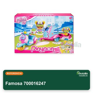 Famosa 700016247 Pinypon figura moto remolque