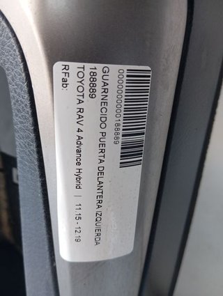 GUARNECIDO PUERTA DELANTERA IZQUIERDA TOYOTA RAV 4 Advance Hybrid