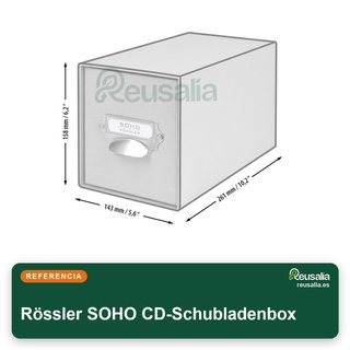 Rössler SOHO CD-Schubladenbox organizador cajón