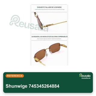 HAOMAO gafas sol polarizadas rectangulares