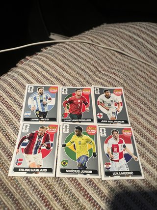 Cromos Panini FIFA Extra: Messi, Ronaldo, Haaland