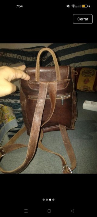 Mochila de cuero