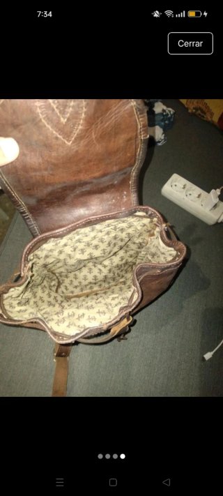 Mochila de cuero