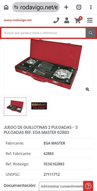 Extractor Rodamientos Ega Master 62883