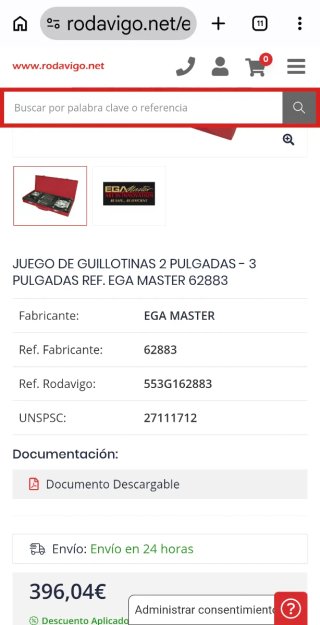 Extractor Rodamientos Ega Master 62883